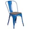 Flash Furniture Blue Metal Stackable Chair with Wood Seat, PK4 4-CH-31230-BL-WD-GG - alternate 8